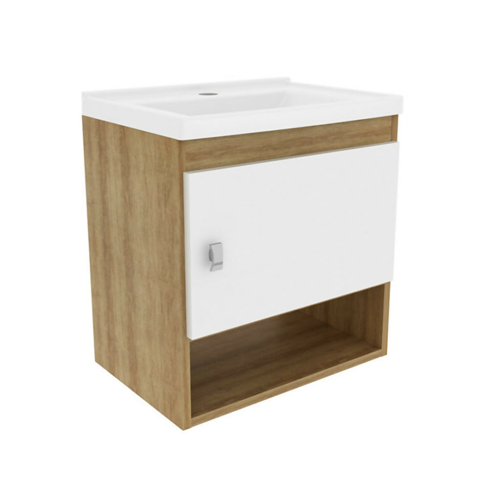 MUEBLE DE BAÑO CON LAVAMANOS LINZ ALMENDRABLANCO - 2