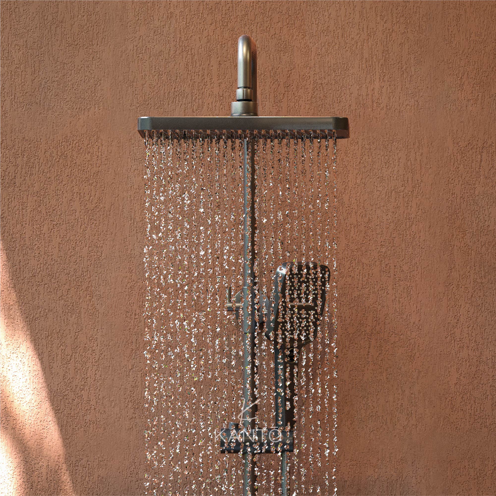 Columna de Ducha Elegance Gun Grey