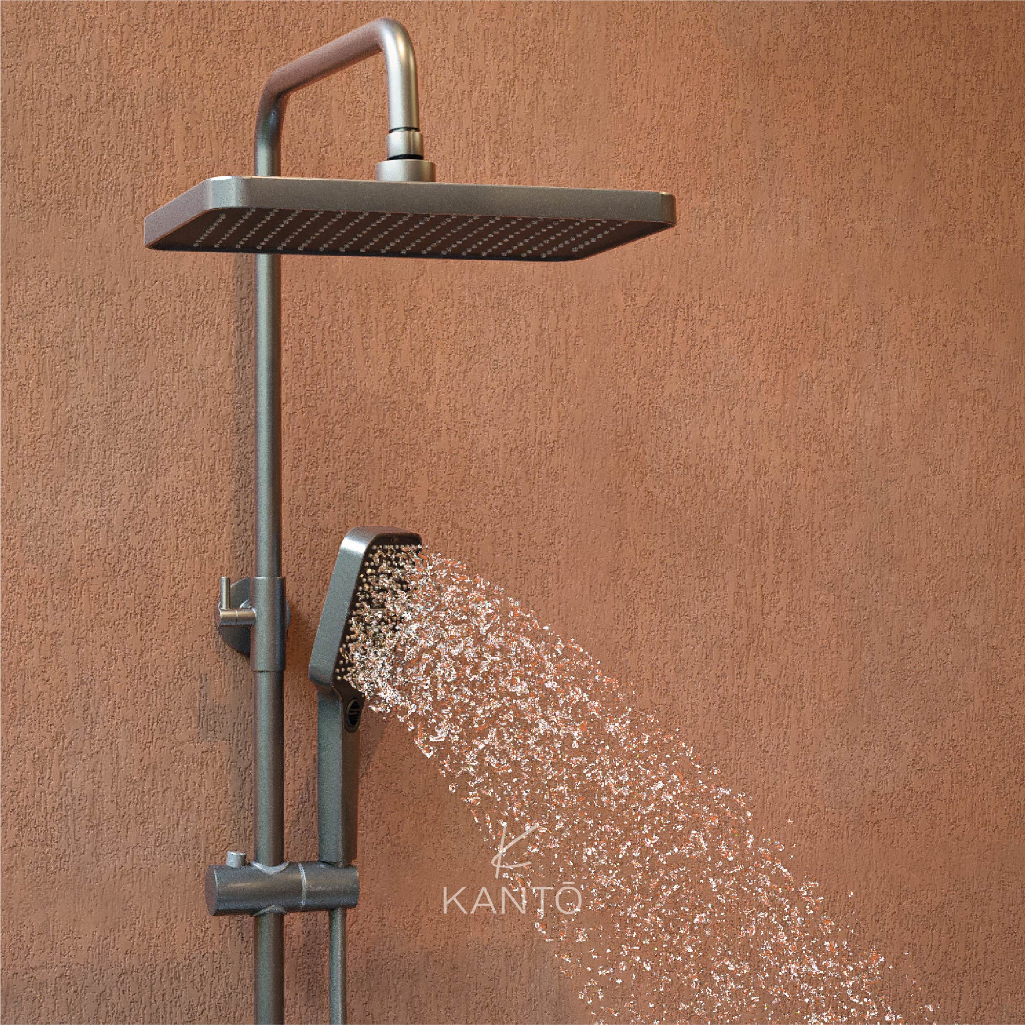Columna de Ducha Elegance Gun Grey