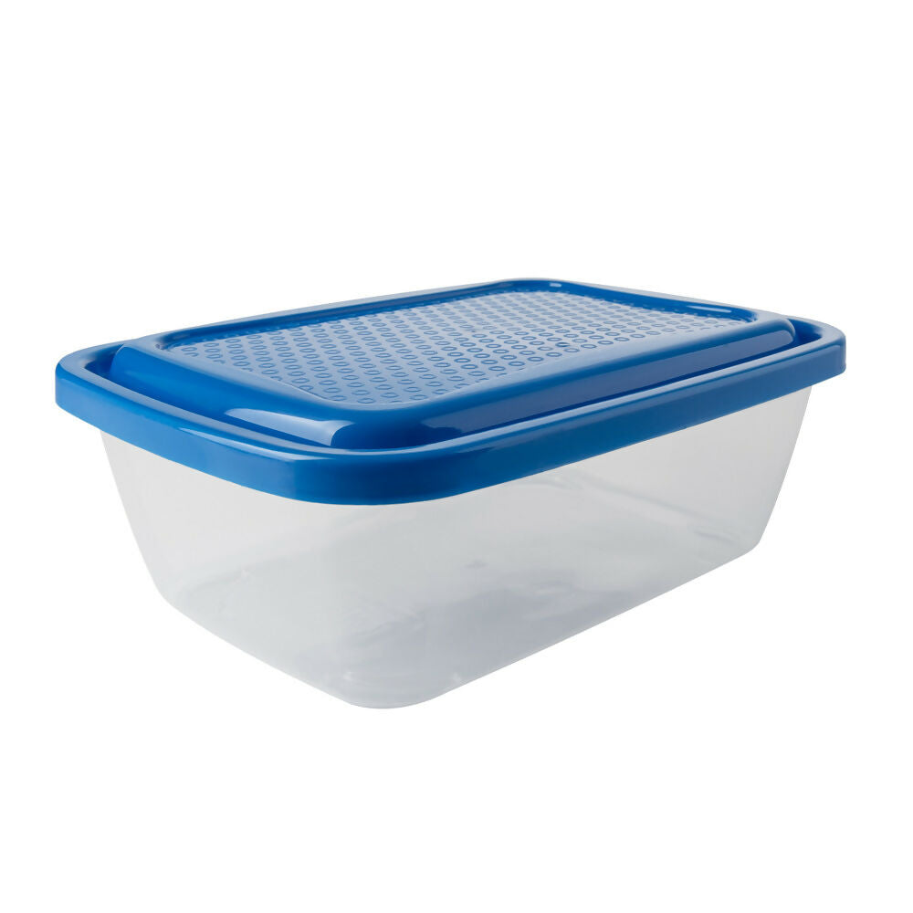 Recipiente Basico Rectangular 1.2L Azul