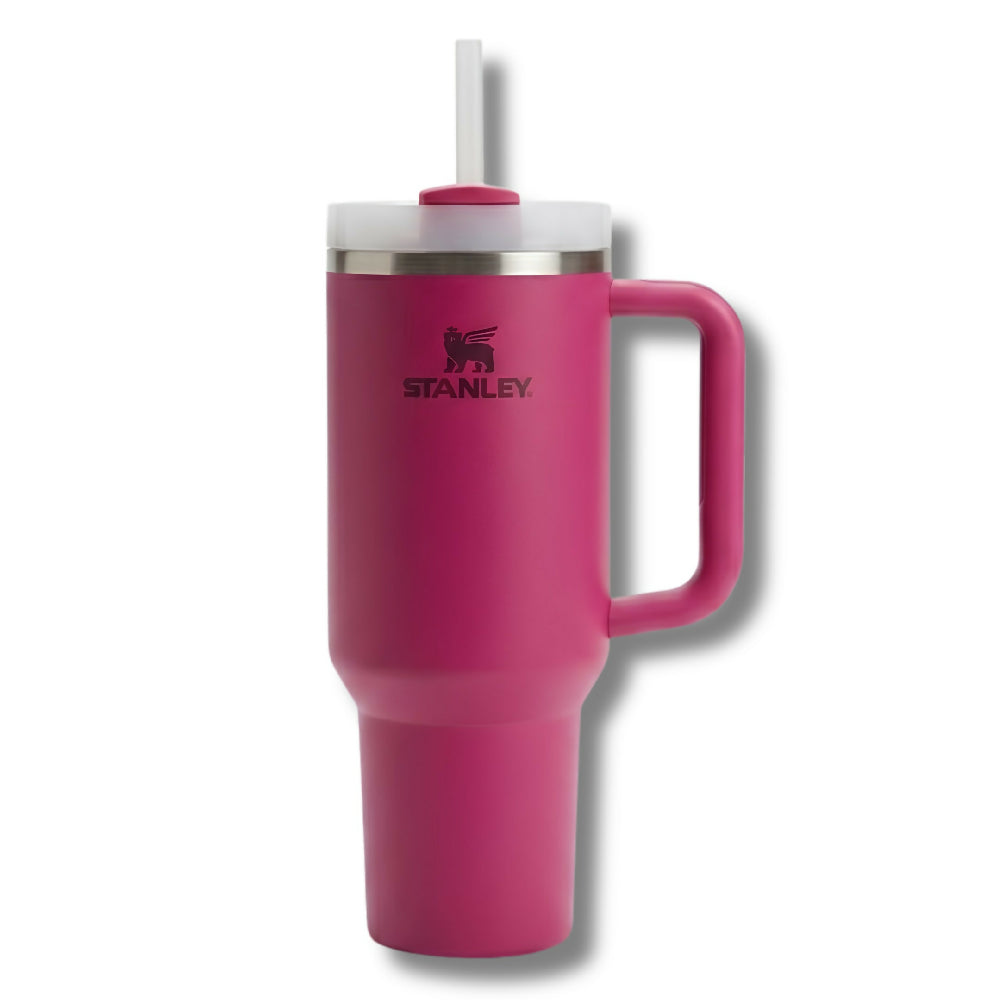Termo Stanley 40oz Con Pitillo Vaso Térmico Para Gimnasio Y Viajes Fucsia