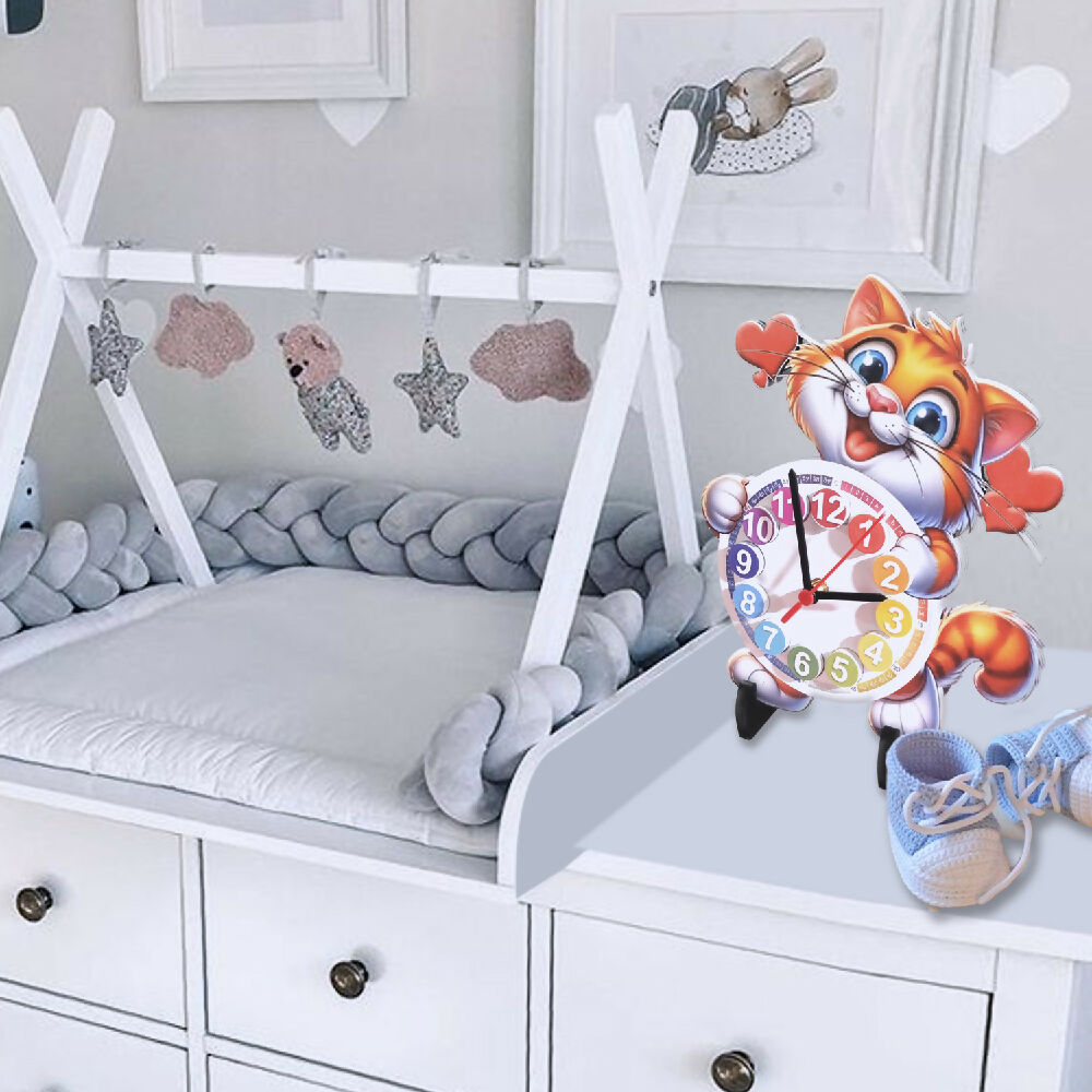 reloj kids  gato ambientado