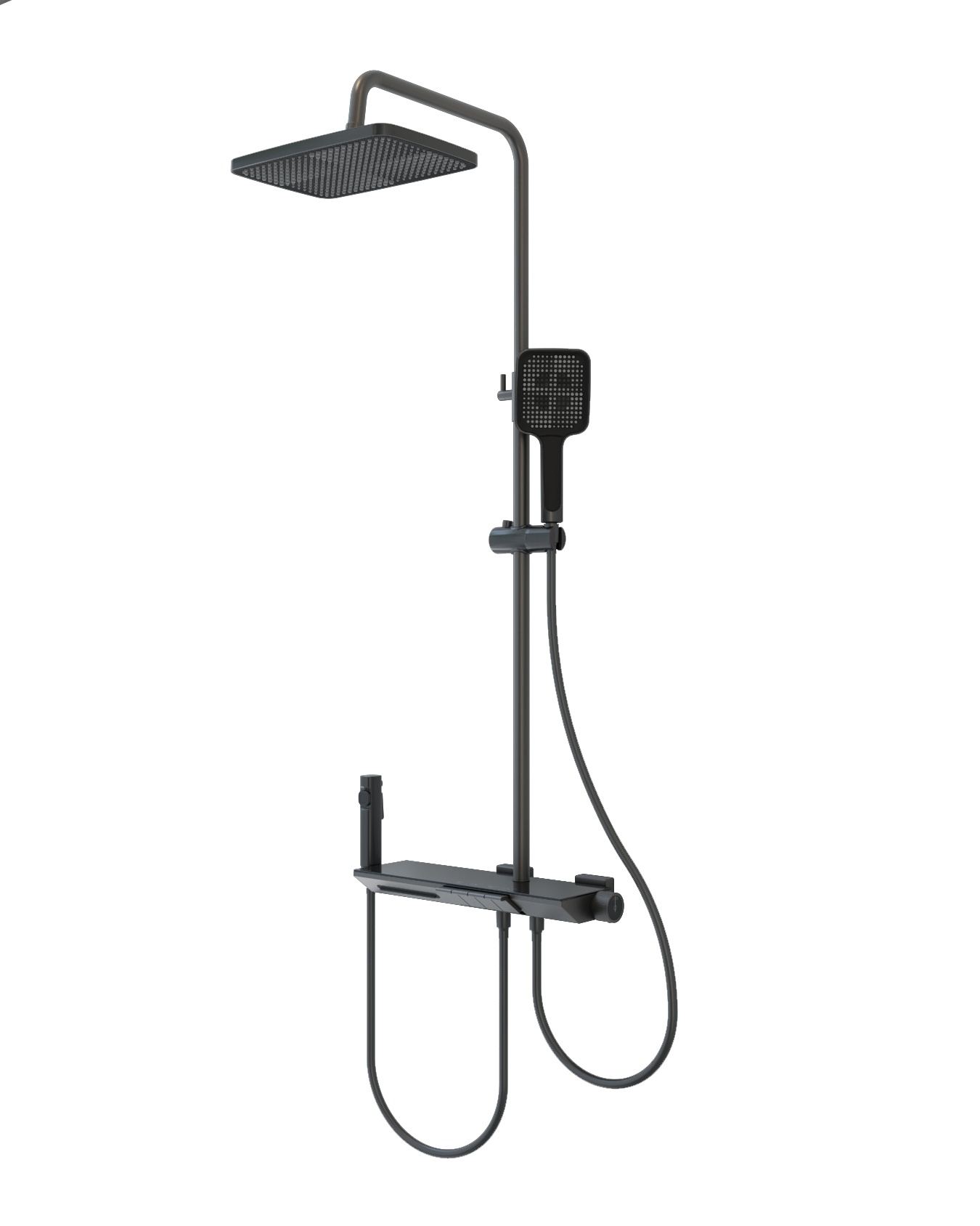 Columna de ducha LUXE gun grey