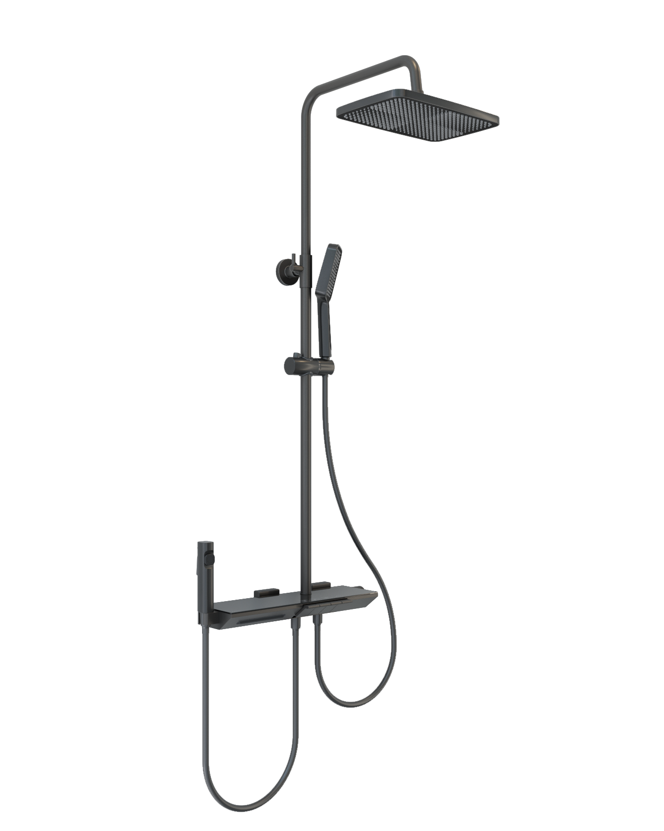 Columna de ducha LUXE gun grey