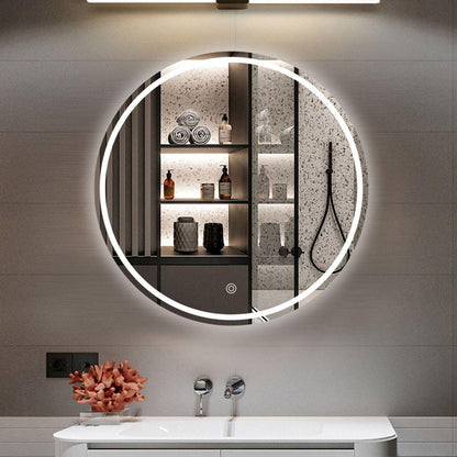 Espejo Disco Small, Redondo Con  Luz Led