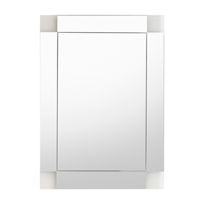 Espejo Rectangular Genova, Capri 75, ensamble a la pared con Diseño en Sandblasting