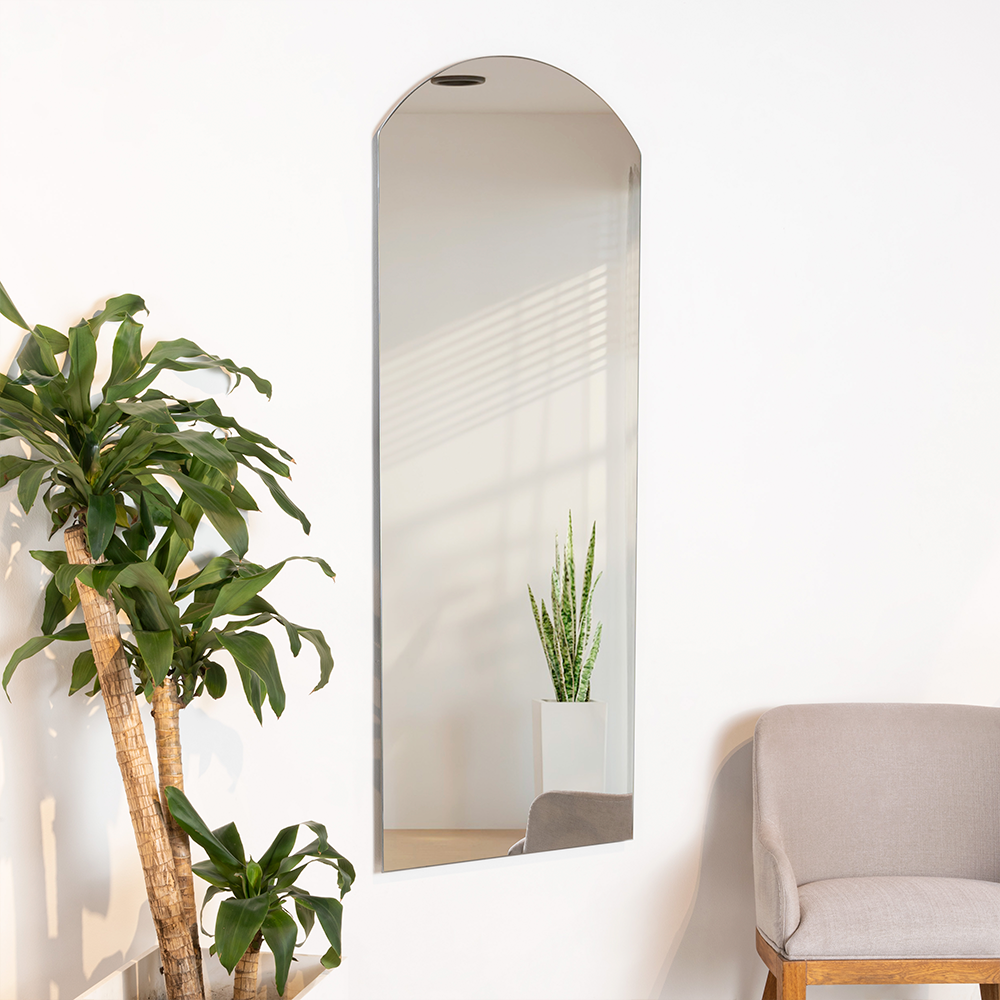 Espejo Rectangular Oporto, Gris, Diseño Moderno