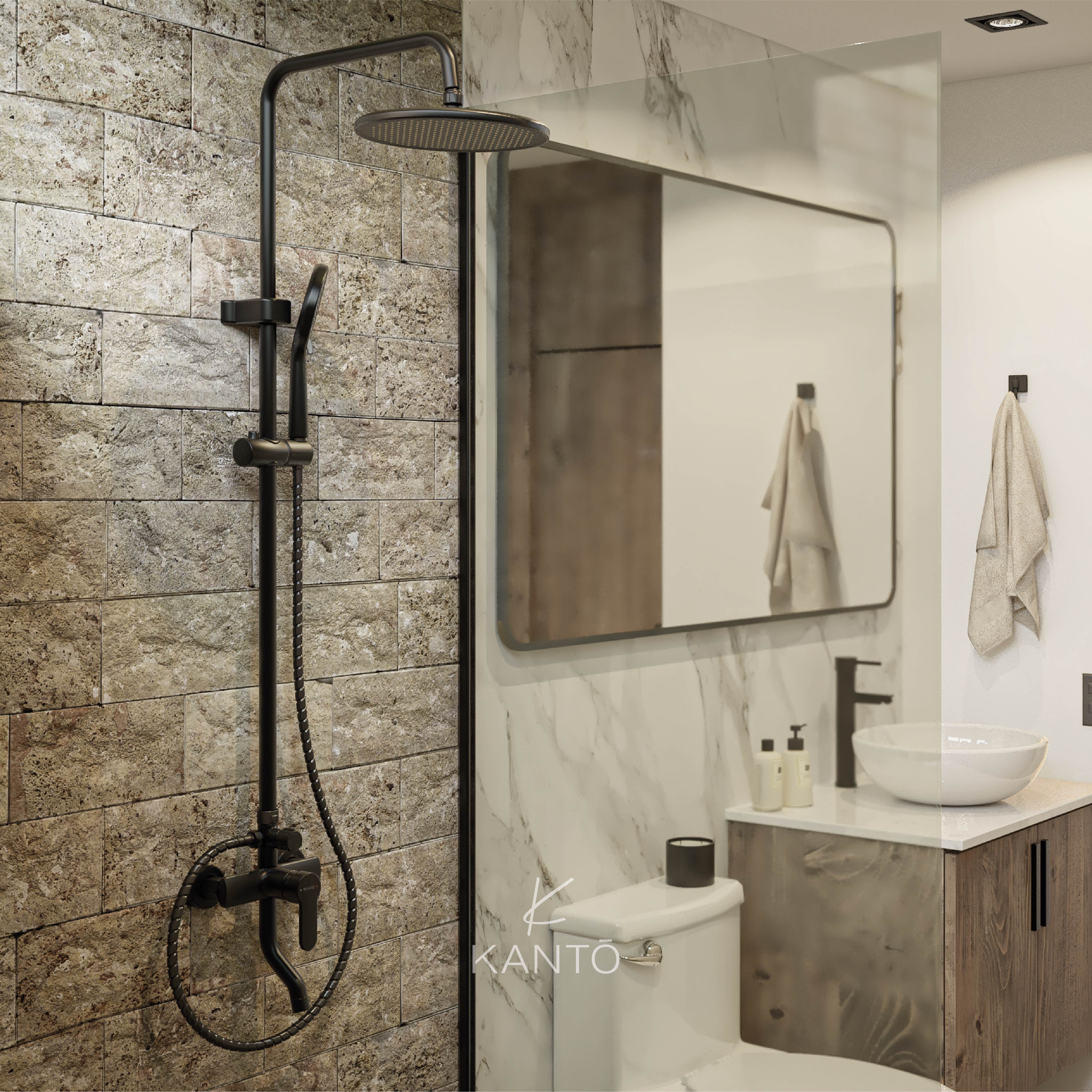 Columna de Ducha Essential Black