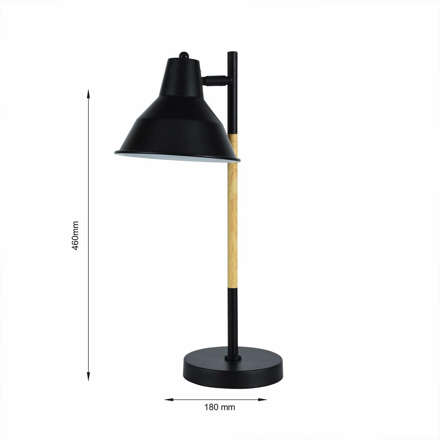 Estere Black de Mesa, Negro y Dorado - VIRTUAL MUEBLES