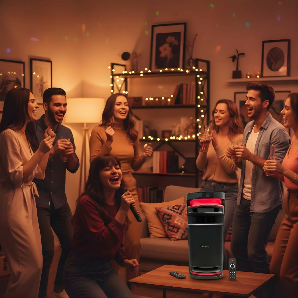 Parlante PK Sound S10 Con Microfono Potencia HD Con Función Karaoke