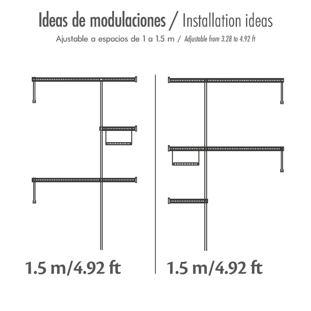 Closet Modular Metalico Ajustable Junior Rejiplas | Organizador Multiusos