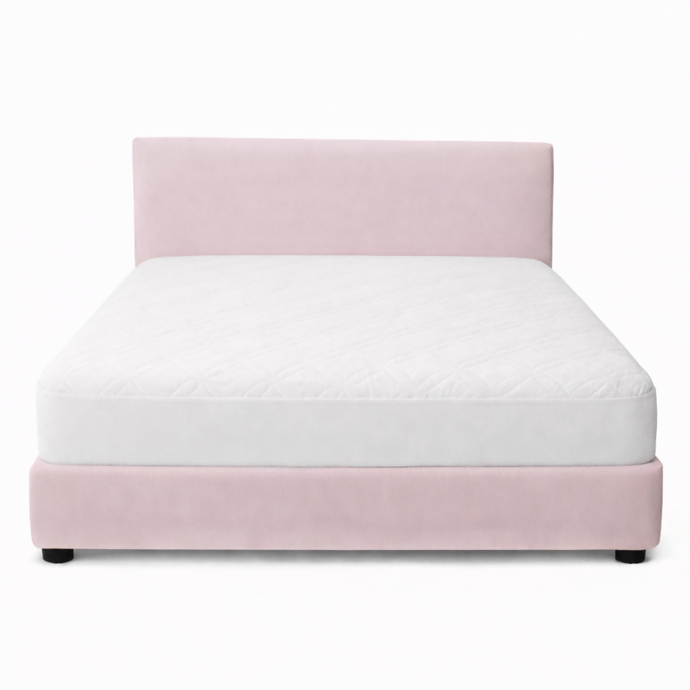 Protector colchon queen acolchado blanco 160x190cm