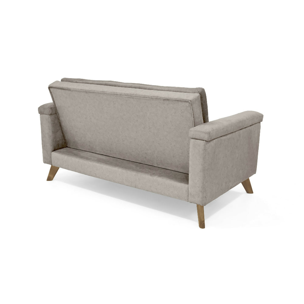 Sofa Carter 2 Puestos 150x83x84 Tela Taupe