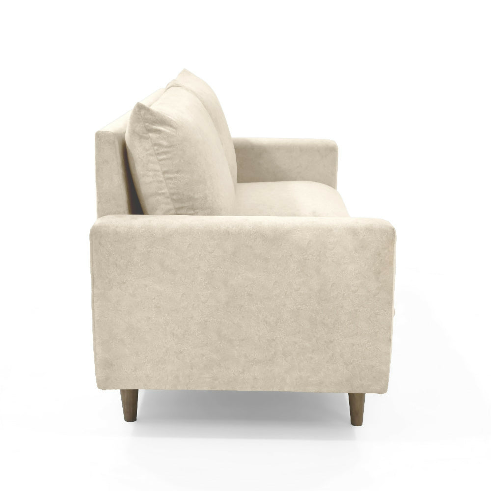 Sofa Louisiana 3 Puestos 195x81x93 Tela Beige