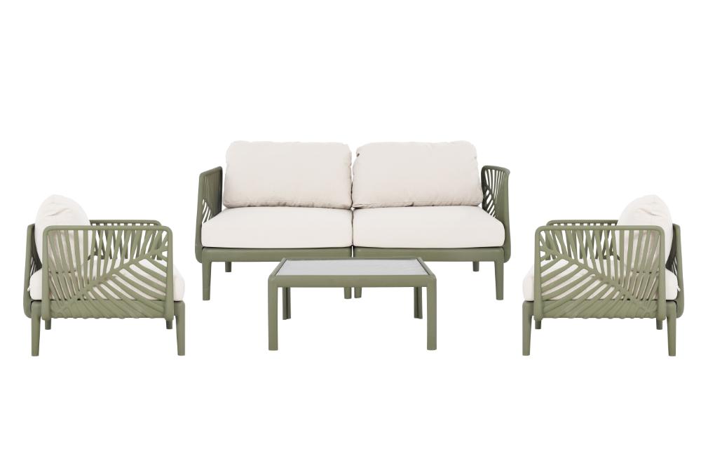 Sala de Exterior Astratto, Verde Olivo