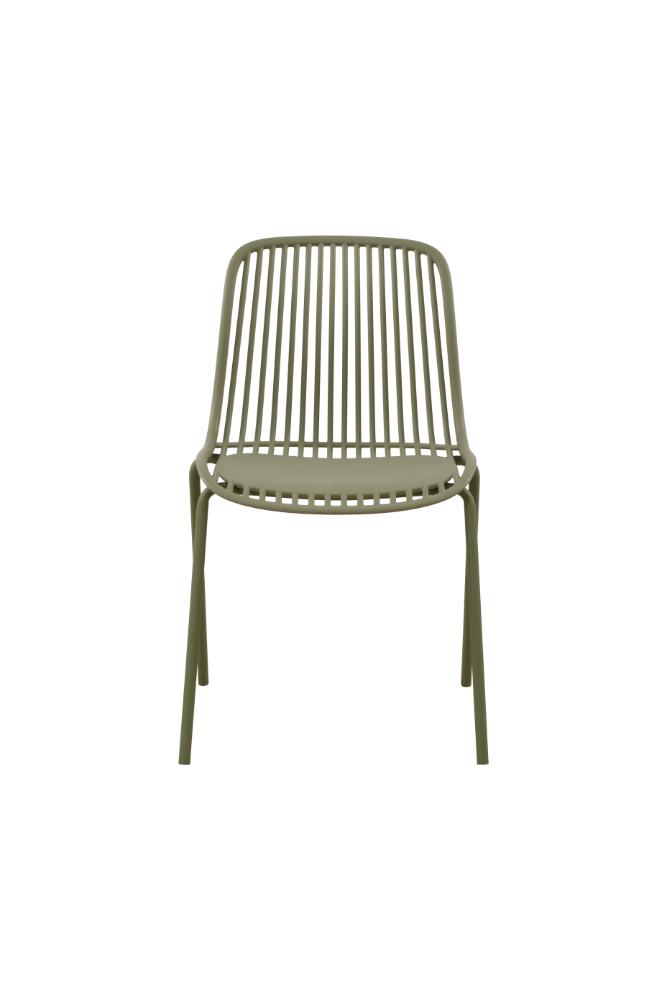 Silla Barcelona, Color Beige, Con espaldar en lineas diseño moderno