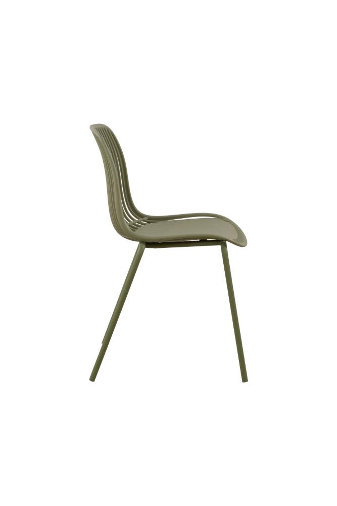 Silla Barcelona, Color Beige, Con espaldar en lineas diseño moderno