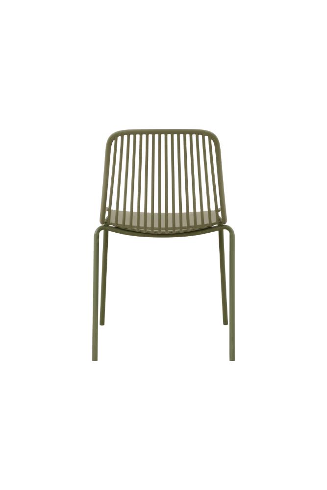 Silla Barcelona, Color Beige, Con espaldar en lineas diseño moderno