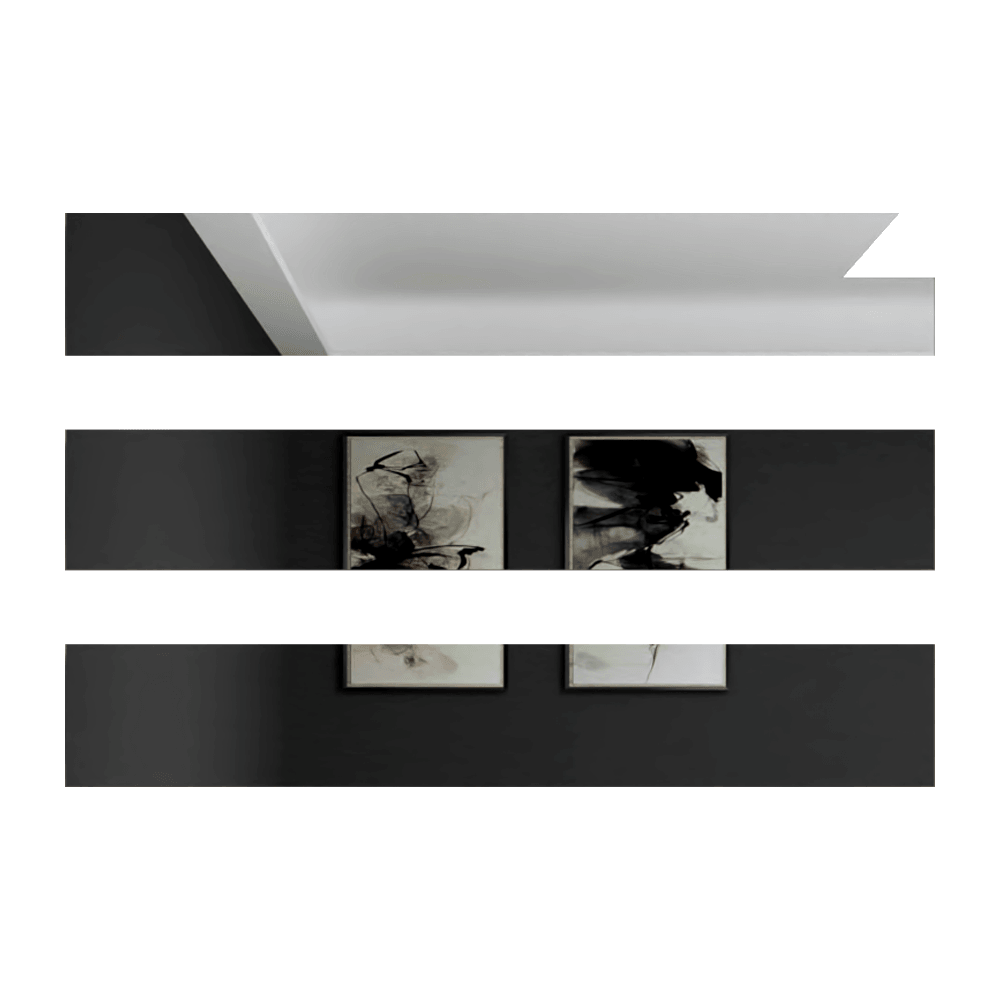 Espejo Rectangular Atenas, Capri 75, ensamble a la pared con cinta doble faz
