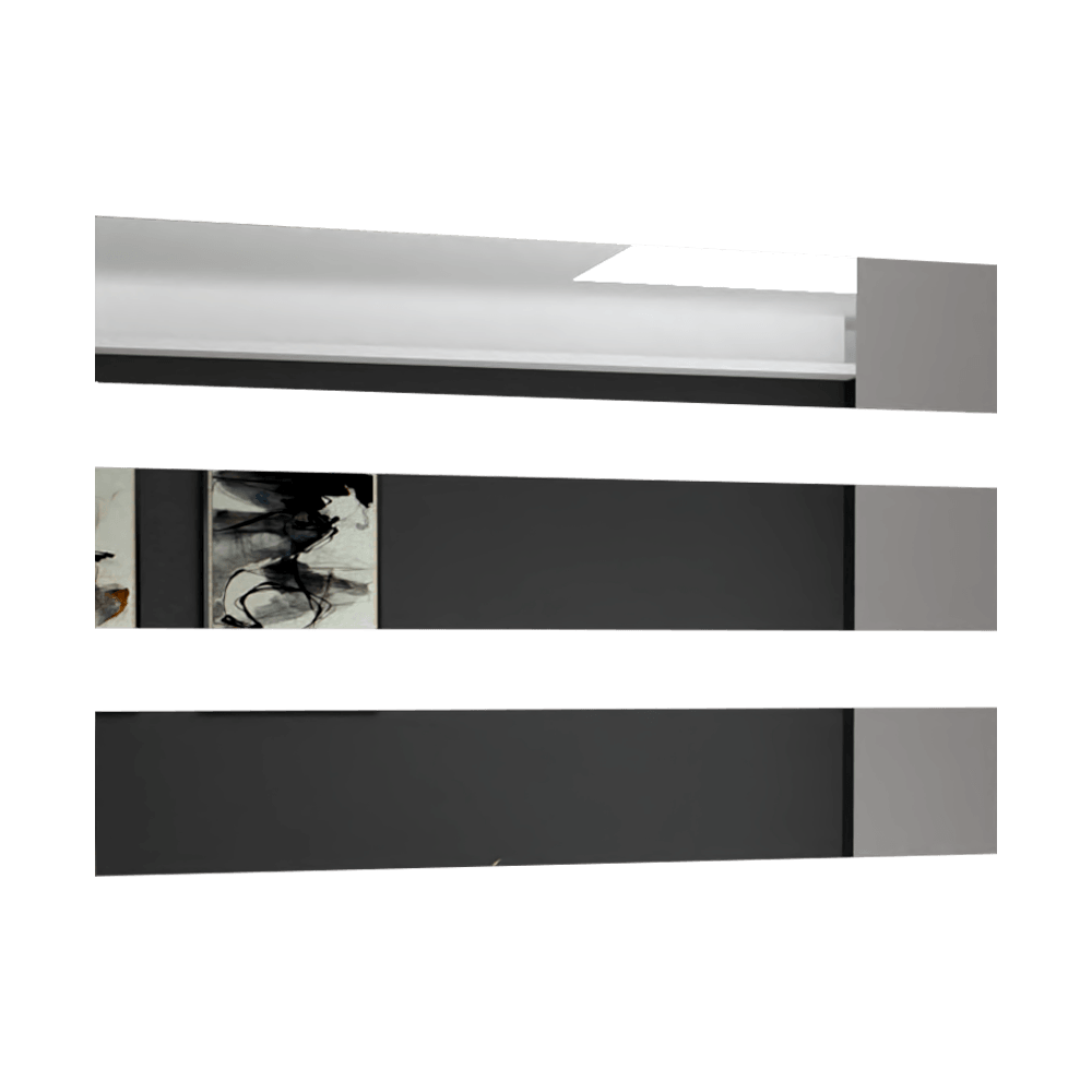 Espejo Rectangular Atenas, Capri 75, ensamble a la pared con cinta doble faz