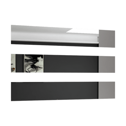 Espejo Rectangular Atenas, Capri 75, ensamble a la pared con cinta doble faz
