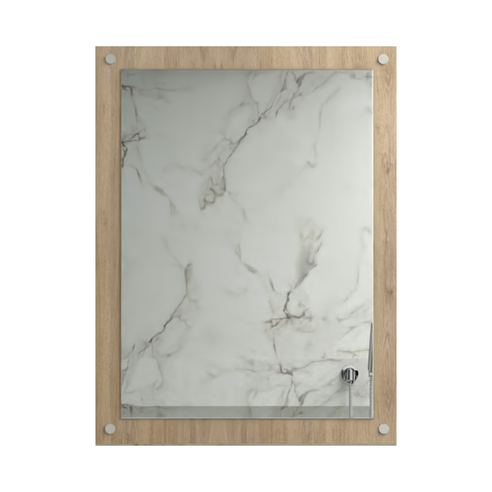 Espejo Rectangular Lille, Madera Clara
