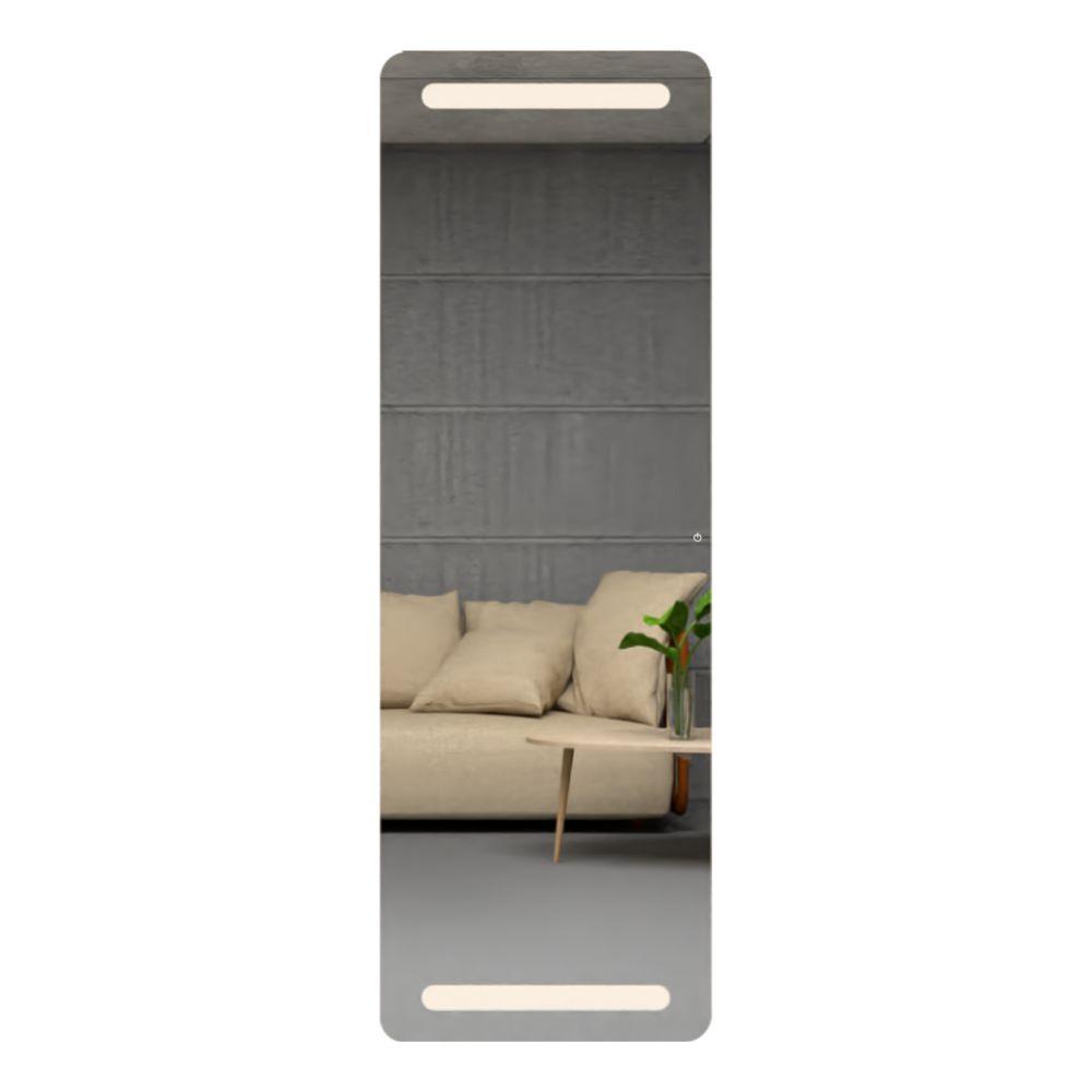 Espejo Melilla Led+touch, Rectangular con diseño en Sandblasting - VIRTUAL MUEBLES
