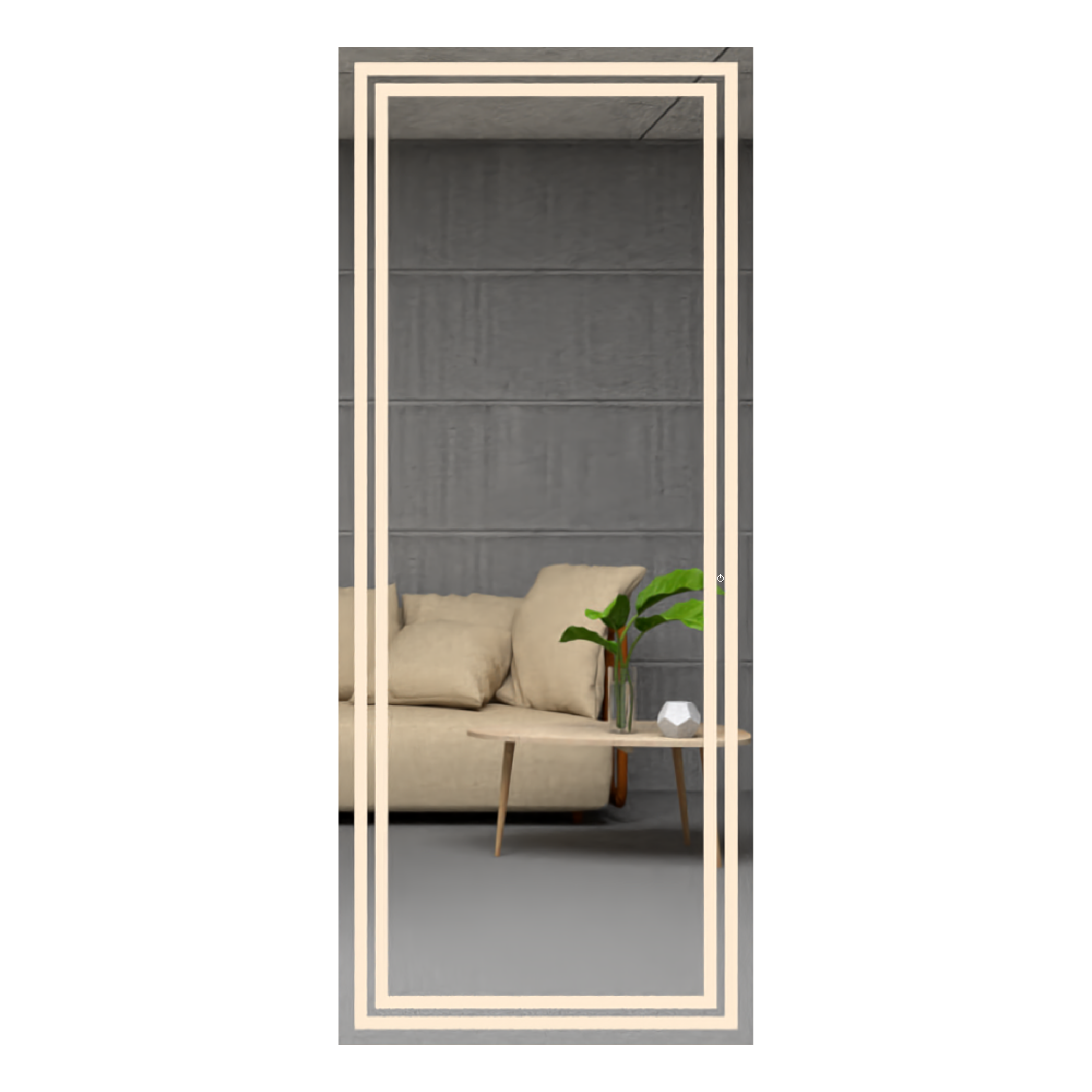 Espejo Rectangular Valencia Led+Touch