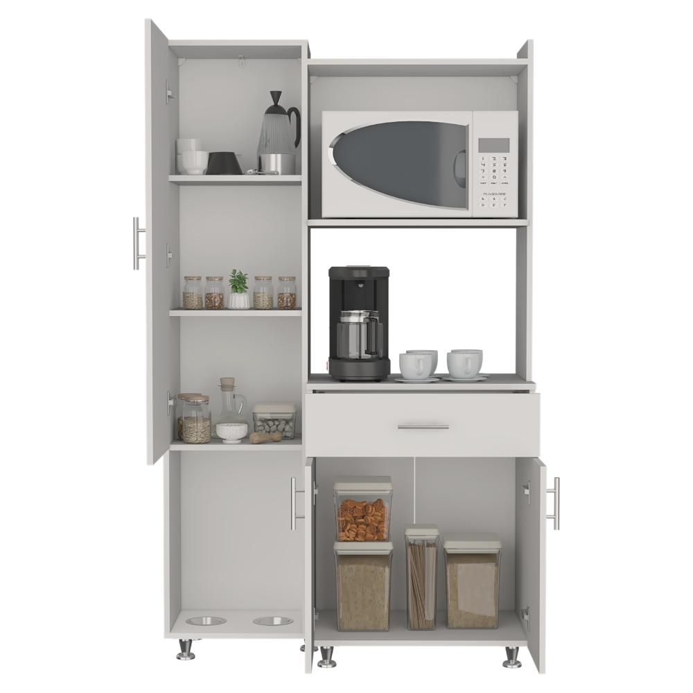 Alacena Multiusos Panter Eco, Kronos Blanco, una Puerta Abatible y Variedad de Entrepaños ZF