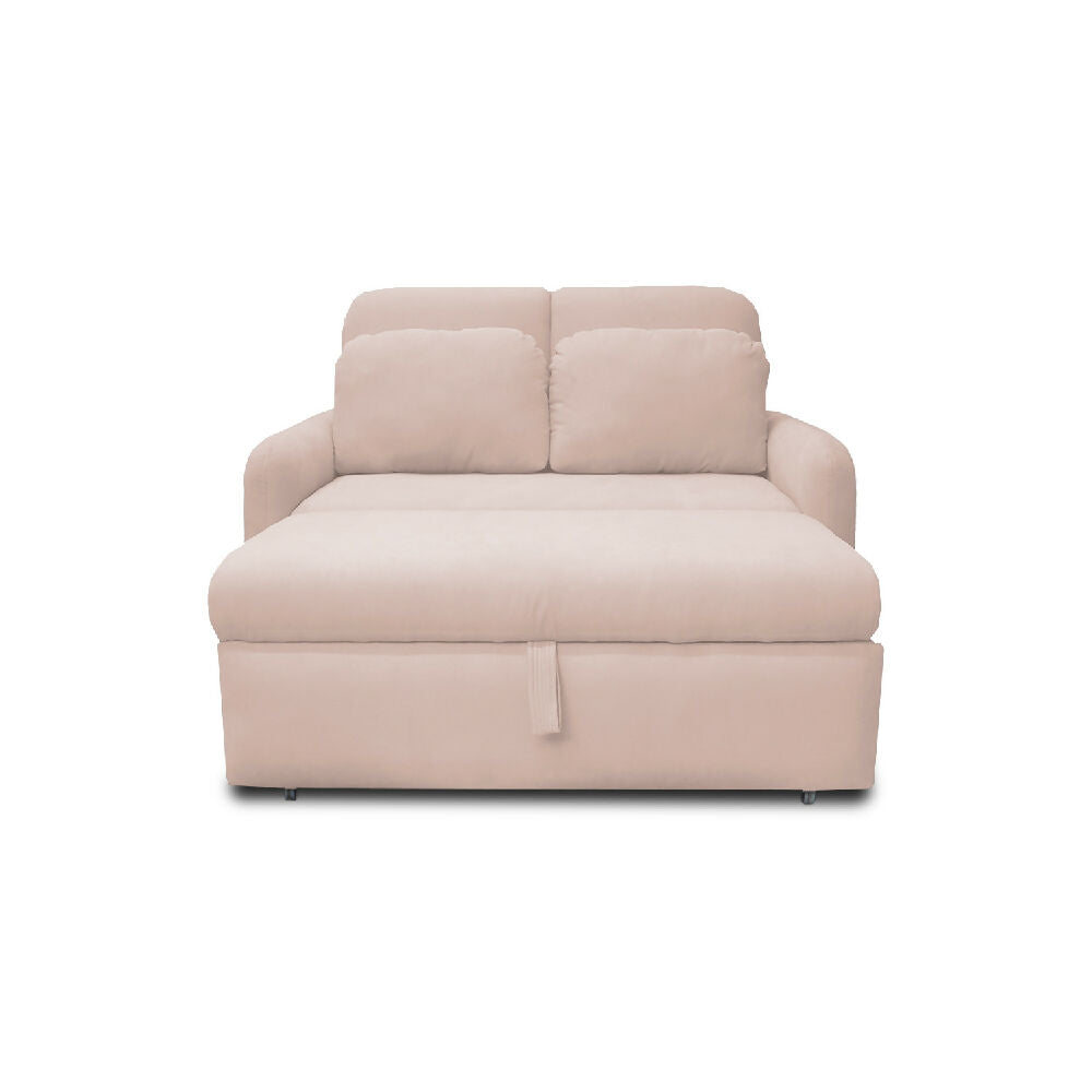 Sofacama Nube Multifuncional Carrito Reclinable Beige + Cojines