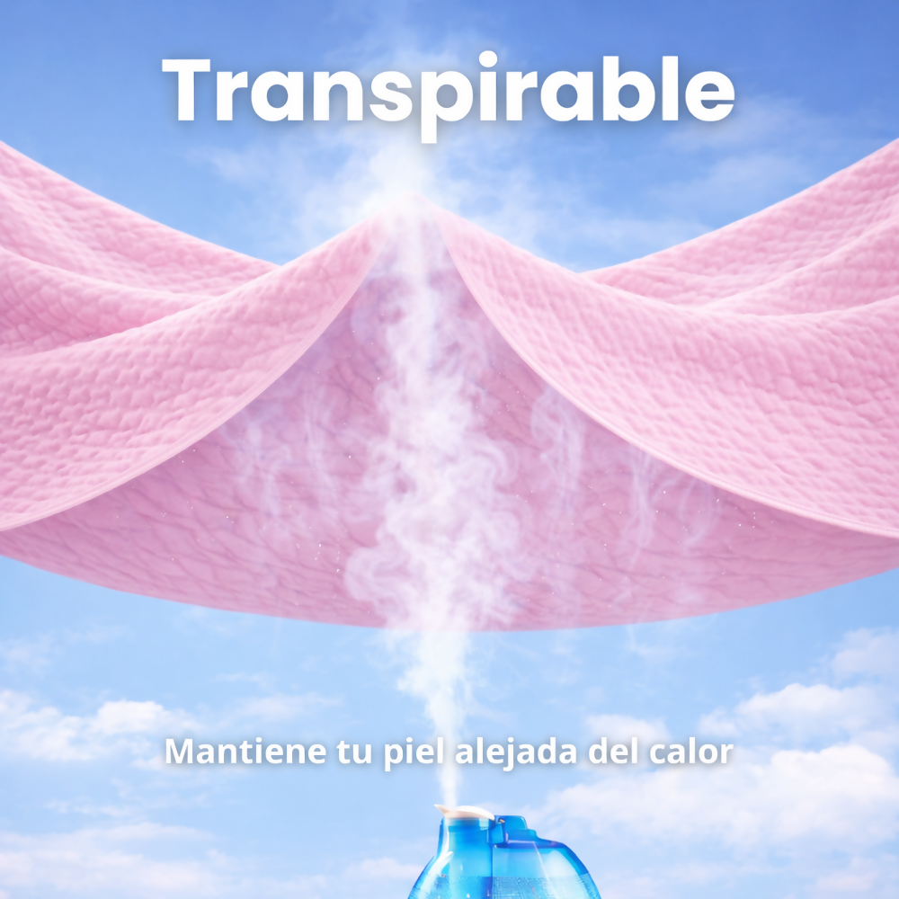 Protector colchon semidoble acolchado rosado 120x190cm