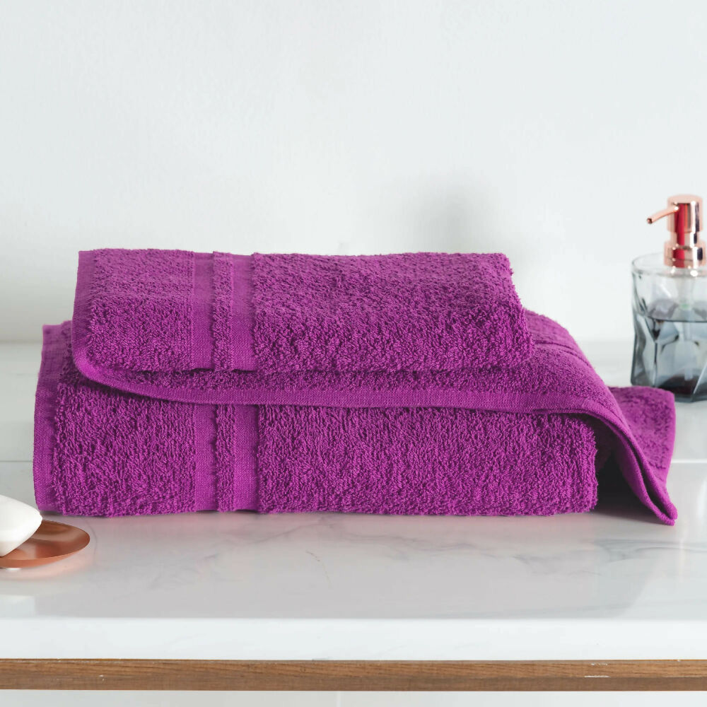 Toalla de Baño Caribe, en Algodón 100%, Bugambilia, de 90 x 170 cm