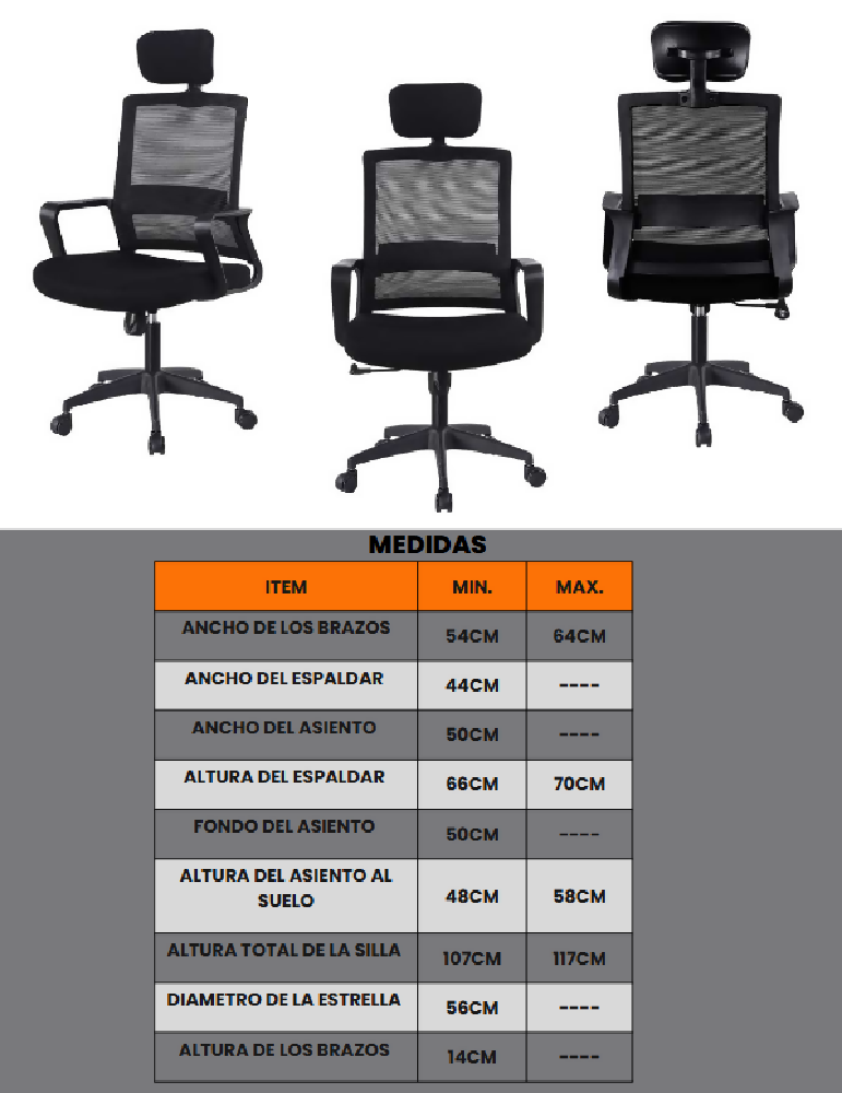 Silla Gerencial Domus 3.0 X2 unidades