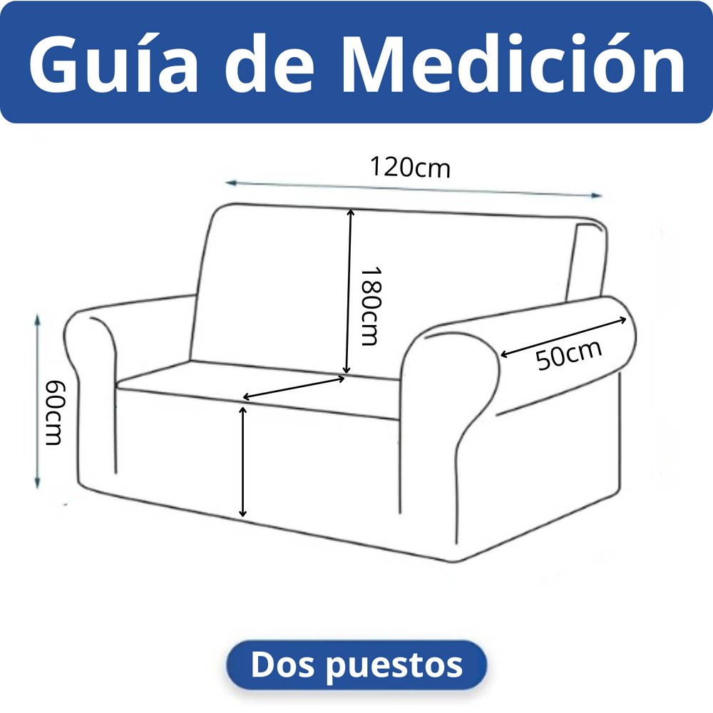 Protector sofa 2 puestos negro rojo