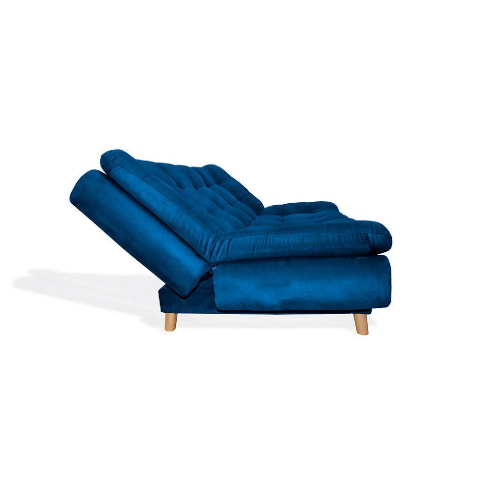 Sofá cama Meier Azul Petroleo + Cojines