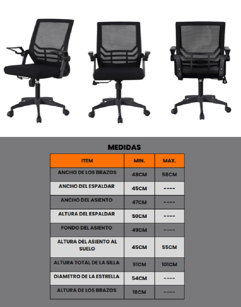 Medidas pasadena plastica