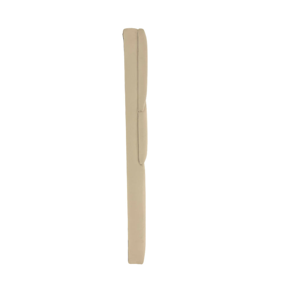 Cabecero cama doble Beige tapizado formas Uddine 150 cm