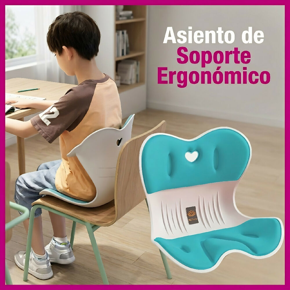 Cojín Espaldar Ortopédico Para Alivio De Dolor De Espalda Y Soporte Lumbar