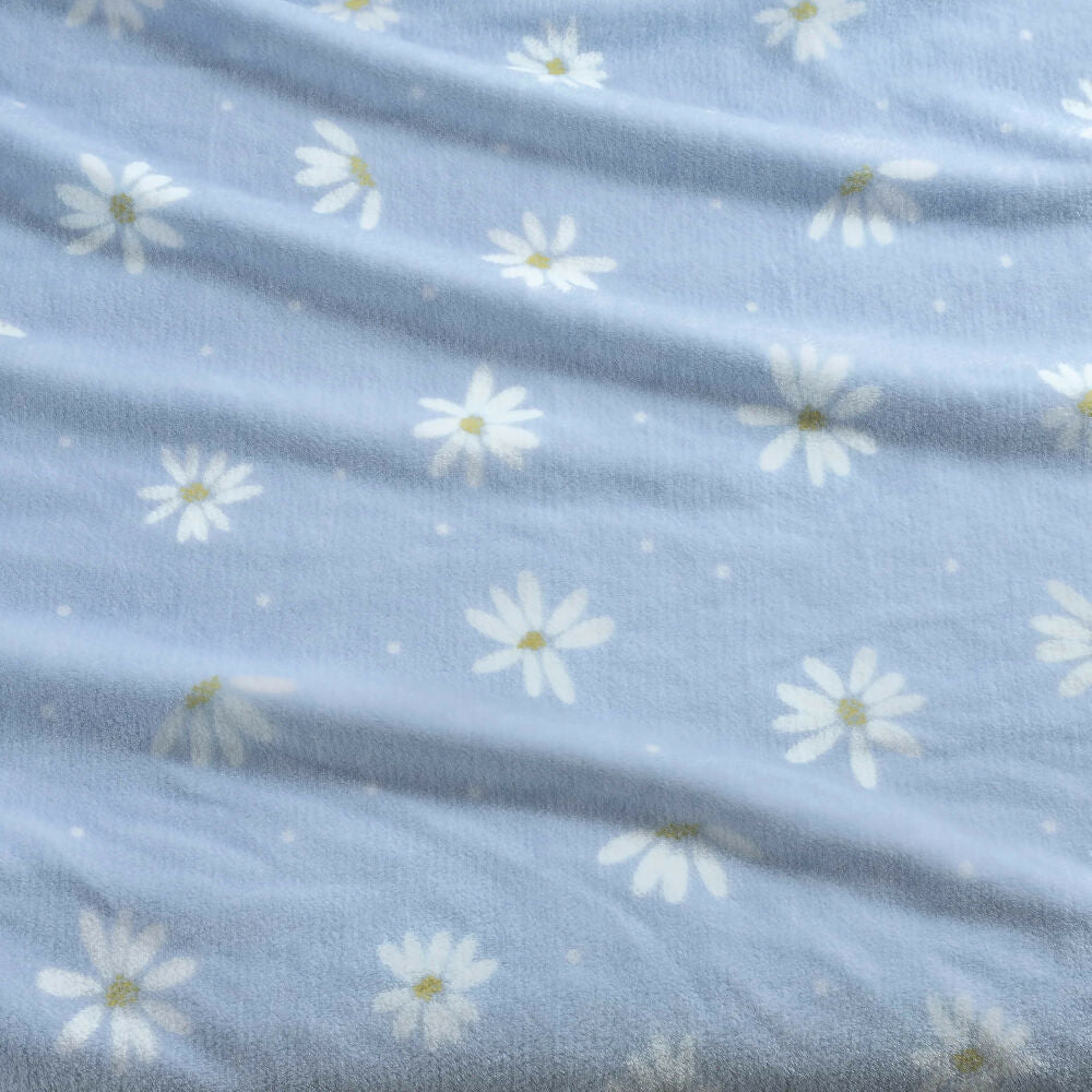 Cobija Ligera Margaritas, para Cama Sencilla y Doble, de 180 x 220 cm