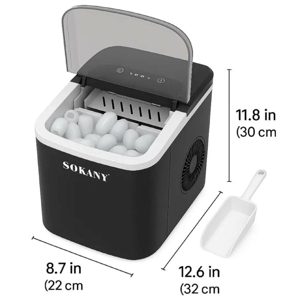 Máquina Para Hacer Hielo Sokany SK-03038 Portátil Producción Rápida