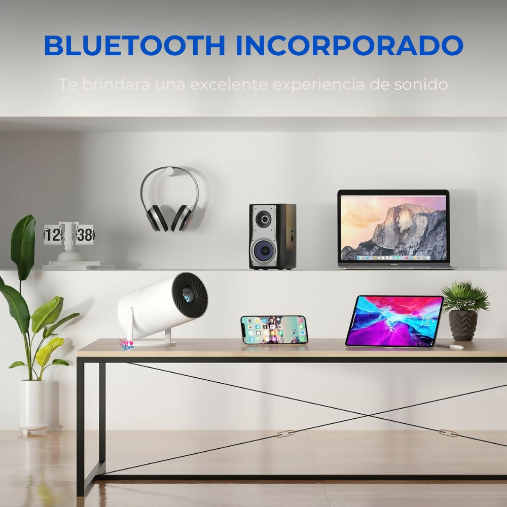 Proyector Smart Cine en Casa Ultra HD Android 11 HY300 180°