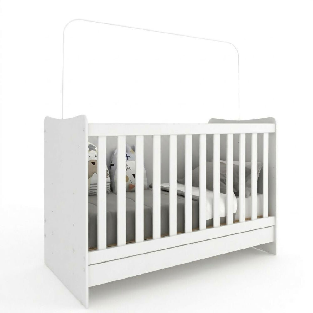 Cuna Bebe Blanca Convertible 4 En 1