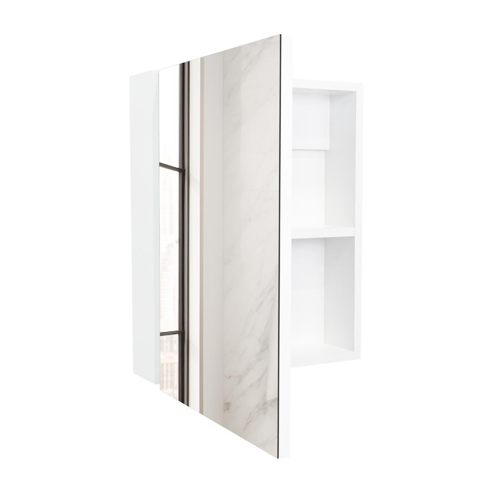 Gabinete de Baño Pérsico, Blanco, con Puerta Espejo y Dos Entrepaños Para Ubicar Objetos