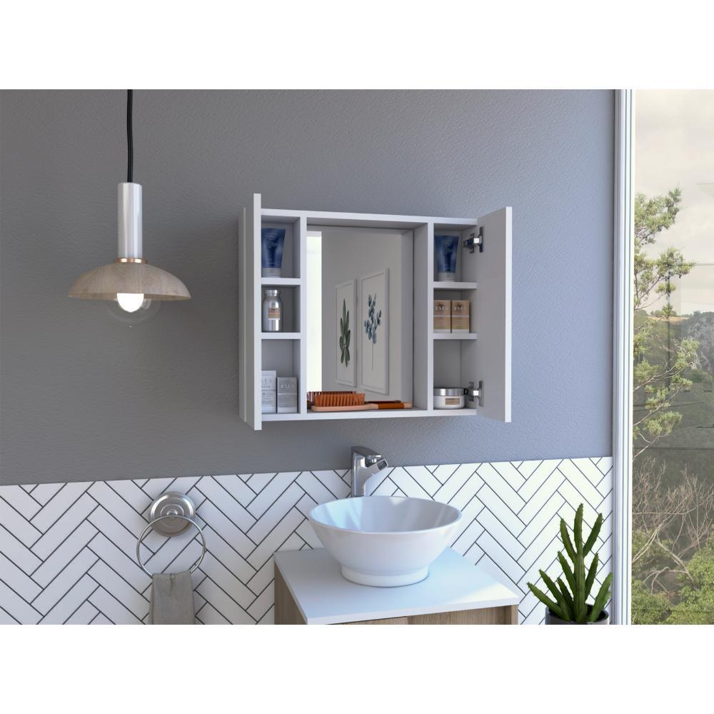 Estantería de Baño Kova, Blanco, con Cuatro Entrepaños ZF