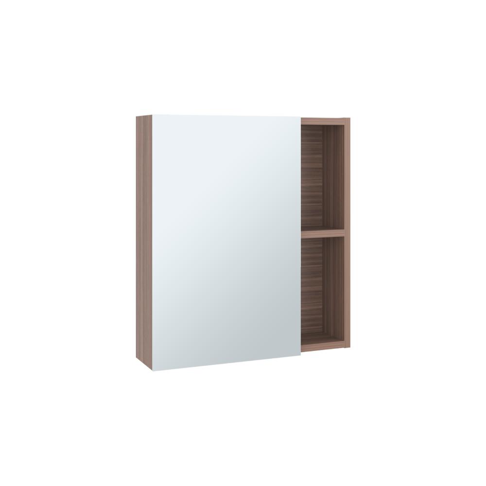 Gabinete de Baño Labell, Avellana, con Puerta Espejo y Entrepaños X2