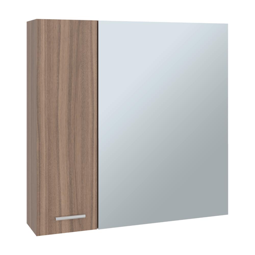Gabinete de Baño Apolis, Avellana, con Puerta Espejo y Dos Entrepaños para Ubicar Múltiples Objetos X2