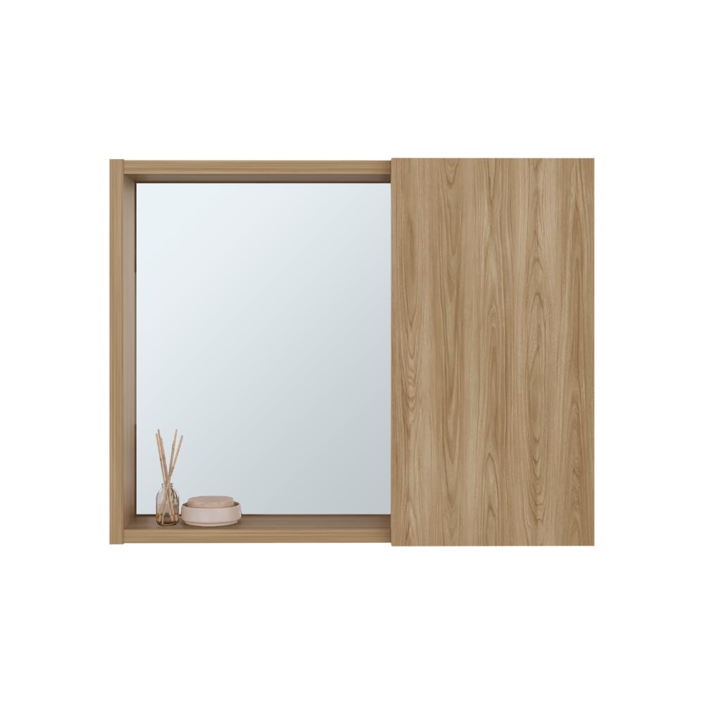 Gabinete de Baño Alessi, Fresno Europeo, con Especio para Guardar Objetos de Aseo Personal