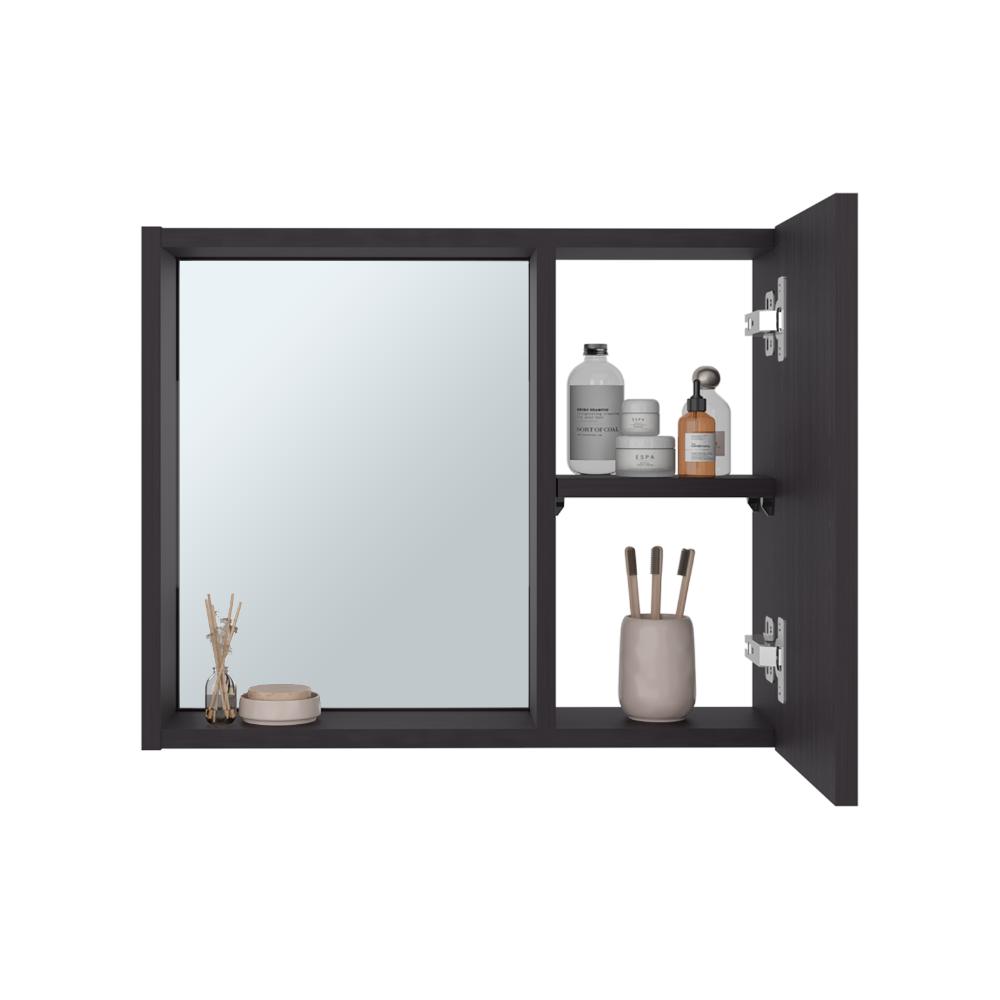 Gabinete de Baño Alessi, Wengue, con espacio para guardar objetos de aseo personal ZF