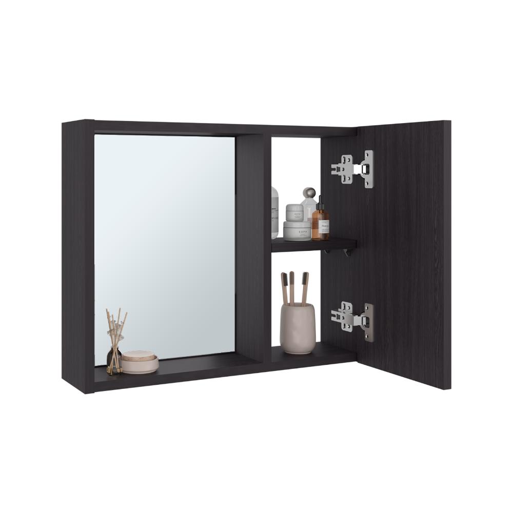 Gabinete de Baño Alessi, Wengue, con espacio para guardar objetos de aseo personal ZF