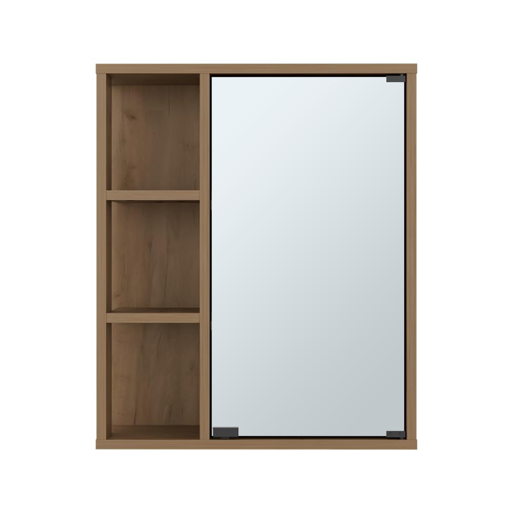 Gabinete de Baño Berkel, Fresno Europeo, con especio para guardar objetos de aseo personal ZF